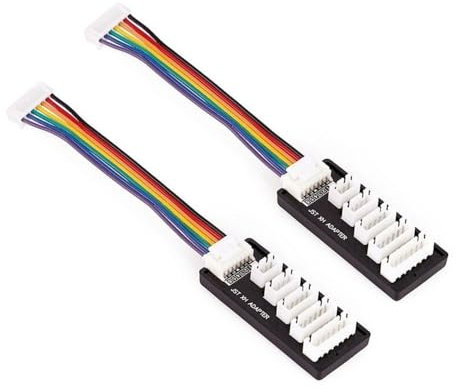 Taikuwu JST XH Parallel Charging Board 2-Pack - Balance Charging Adapter for 2S-6S LiPo Batteries, Compatible with B6/B6AC/A6 Chargers & RC Power Supplies
