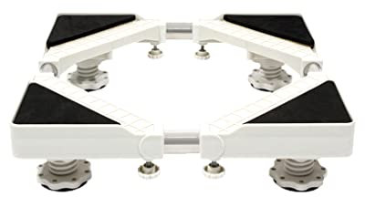 Mini Base de Machine à Laver Réglable Base de Réfrigérateur Socle Longueur 31-50cm Base télescopique pour meubles 4 Pieds Robustes Support De Lave-vaisselles Antidérapant (Small)