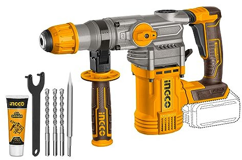 Ingco MARTILLO COMBINADO DEMOLEDOR 20 V No incluye cargador ni batería