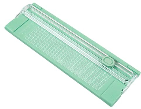 Kexpery Taglierina di precisione A4 a ghigliottina con righello estraibile per etichette fotografiche, strumento di taglio della carta, piccola macchina da taglio per carta A4, cancelleria per la casa