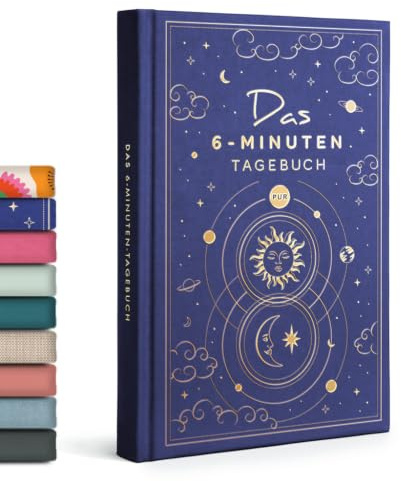 UrBestSelf 6-minut Tagebuch PUR för vuxna 2025 (Das Original) - Achtsamkeitstagebuch, Wissenschaftlich Fundiertes Journal Buch - Dankbarkeitstagebuch för mer motståndskraft och selbstliebe