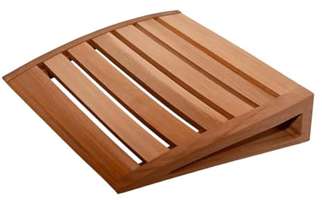 Sauna nackstöd 38 x 31 x 7 cm naturligt trä nackstöd halkfritt ventilerande huvudstöd ergonomiskt nackstöd för avkoppling hemma spa kvinnor män vuxna