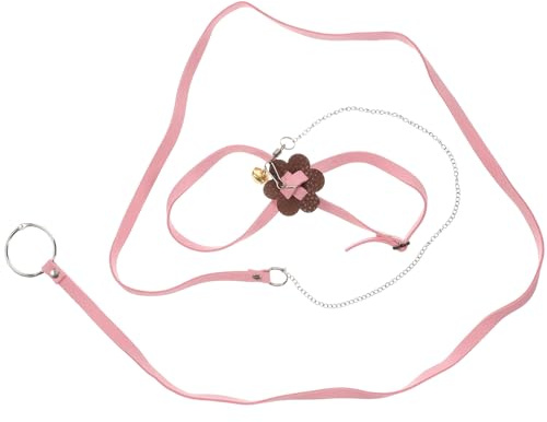 jojofuny Correa para Caminar Tortuga Arnés de Gamuza Rosa Práctico para Evitar Pérdida Mascota Adecuado para Salir y Pasear Color Aleatorio