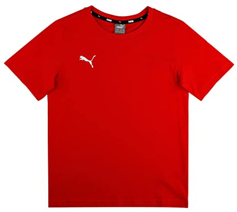 PUMA Jungen teamGOAL 23 Casuals Tee Jr T-shirt, Red, 152