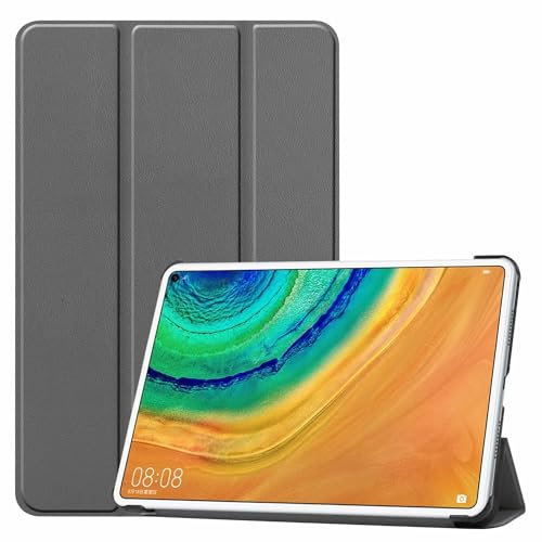 Zrengp for Huawei Matepad Pro 10.8 MRX-W09/W19(2019 Release) Tablet Cover, Ultra Slim Folio Stand Lightweight Leather Case for Huawei Matepad Pro 10.8 MRR-W29/W39(2021 Release) (KST-Gray)