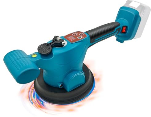 WingFly Vibratore per Piastrelle Compatibile con Makita 18 V, Strumenti per Piastrellista con 6 Marce Regolabili, Ventosa da 15,5 cm e Assorbimento da 200 kg per Posa di Piastrelle