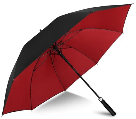 ZOMAKE Extra Stor Golfparaply 62 Tum,XXL Golfparaply Stormresistent Stor Automatisk Öppen,Paraply Extra Stor För 2-3 Personer Dubbeltäckt Ventilerad,Golf Paraply För Kvinnor Män | Paraply vindtätt starkt, stort golfåkning okrossbar dubbel baldakin för män kvinnor