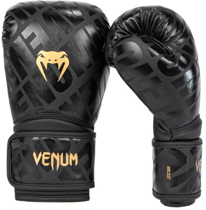Venum Contender 1.5 XT Kids Boxing Gloves - Black-Gold - 4-Ounce