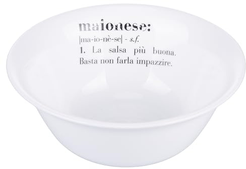 Set 6 Ciotola in vetro o/palino 12,5 cm, bianco, Victionary Maionese