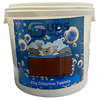 SUDS-ONLINE 5kg Chlorine Tablets 20g Hot Tub Spa Tubs