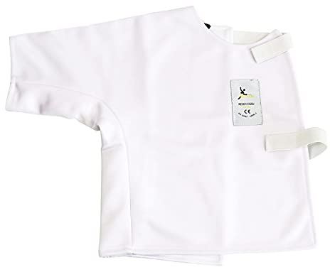LEONARK 350N Fencing Jacket Vest Waistcoat for Foil Epee Saber - Unisex Fencing Uniform Suit (US, Alpha, X-Small, Regular, Regular, Vest-Right Hand)