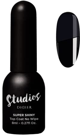 Didier Lab - Premium Super Shiny Top Coat Semi-Permanent – semi-permanenter Nagellack – glättet Unebenheiten – Nagellack – UV-Gel Semi-Permanent – Gel für Nägel – UV-Gel