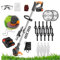 Powerful 24V Electric Lawn Mower - Cordless And Battery Powered - Ideal For Lawn Mowing, Pruning, And Gardening - Telescopic Pole, Adjustable Head - Includes 2 Batteries And Charger