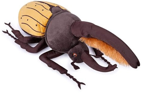 lilizzhoumax Tolles Hellebardenkäfer-Plüschtier 25cm/10”, Simuliertes Tier Plüschtier Hellebardenkäfer Realistische Insekt-Plüsch Spielzeug für Wilde Tiere, Geschenk für Kinder pelziges Stofftier