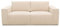 DOMO. collection Sofa Portland, 2-Sitzer Couch, modernes 2er Polstersofa, Garnitur, 210 x 93 x 84 cm (BxTxH), Cord creme