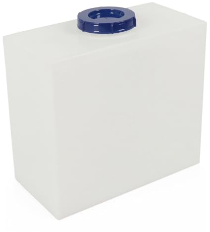EIMSOAH 18 liter Rv färskvattentank, livsmedelsgodkänd Lldpe vattenlagringstank kapacitet läckagesäker, 35 x 35 x 35 cm färskvattenbehållare för husbilar, släpvagnar, husbilar, båtar
