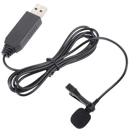 KONTONTY Lavalier Mic Clip Arm Usb Omnidirectional Microphone for Recording Vlogging