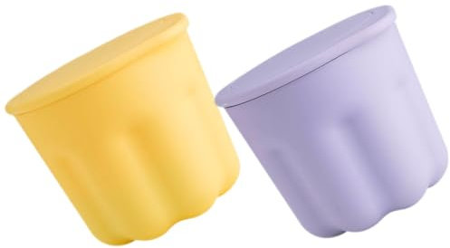 WRITWAA 2 Sets Silicone Brush Cleaning Tool with Rinsing Bowl Compact Makeup Brush Cleaning Box Makeup Sponges present for Beauty Enthusiasts