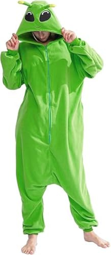 PENGMAI Combinaison pyjama unisexe pour adulte, costume d'alien une pièce, vêtement de nuit pour homme et femme, Alien, M
