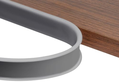 flintronic 3 m x 40 mm U-formad flexibelt kantband för möbler, babysäkerhet, kantskydd, självhäftande TPE-träkantband, gör-det-själv-möbelkanter för bord, skåp, möbler (grå)