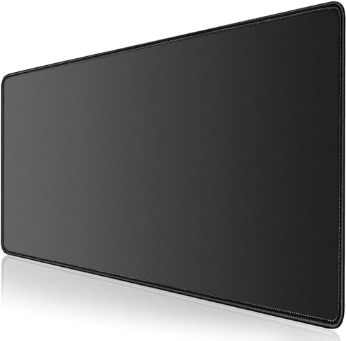 LL-COEUR XXL Black Gaming Mouse Pad 39.3x23.6x0.12, Laptop Keyboard Mat Office Desk Mat (1000 x 600 x 3 mm)