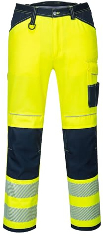 Portwest PW340 PW3 arbetsbyxor, hög synlighet