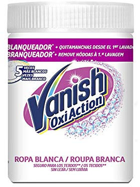 Vanish Oxi Action Quitamanchas y Blanqueador Polvo para Ropa Blanca - 960 gr