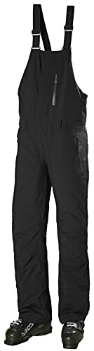 Helly Hansen Legendary Insulated Bib Pant - Waterproof Snow Pants - PrimaLoft Snowboard Bottoms - Durable Snow Bibs - 990 Black - Small
