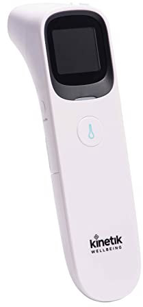 Kinetik Wellbeing Smart Ear Thermometer & Forehead, Non Contact – Medical Temperature Thermometer for Adults & Kids Used by the NHS - Bluetooth Electronic Body Temperature & Fever Alert