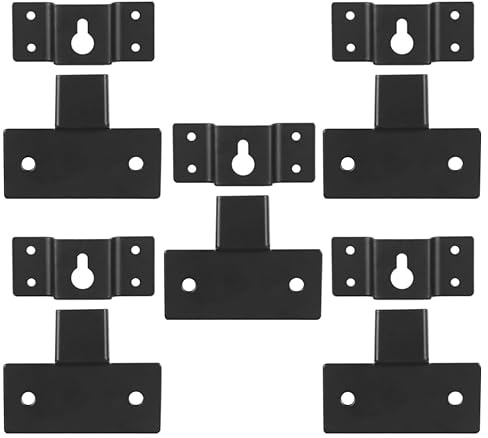 Artibetter 5 Pièces Support Mural D'enceinte Supports D'enceintes Sol Supports Muraux pour Haut-parleurs Supports D'étagères Murales Enceintes Murales Cintre Support De Haut-Parleur Black
