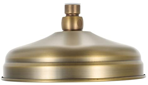 Tofficu Soffione Doccia Pioggia Anticato in Rame Soffione Doccia Da Bagno Fisso Uscita d Acqua Cascata Anti-intasamento e Facile Da Pulire