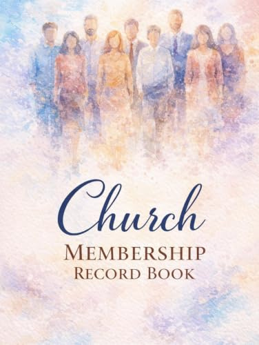 Church Membership Record Book: Member Information Register with Baptism Records and Family Details. Parishioner Logbook