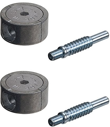 Gedotec Ixconnect - Connettore per mobili eccentrico con alloggiamento di collegamento Confa 35 | Lunghezza filettatura: 55 mm | Connettore con Ø 35 mm | 2 pezzi