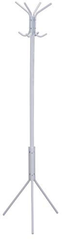 IDIMEX Kleiderständer Garderobenständer Arist Standgarderobe Kleiderstange aus Metall mit 8 Kleiderhaken, weiß lackiert