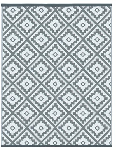 IDMarket - Tappeto esterno Bahamas grigio 270 x 470 cm