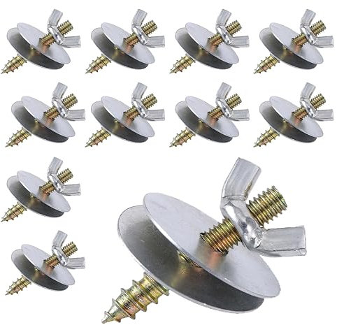 ZKSXOA Lot de 10 vis à Branche en Acier Inoxydable pour Bricolage de perchoirs Fixation Cage de Jouets d'oiseaux, perchoirs, perruches ondulées Accessoires avec Outil de vissage