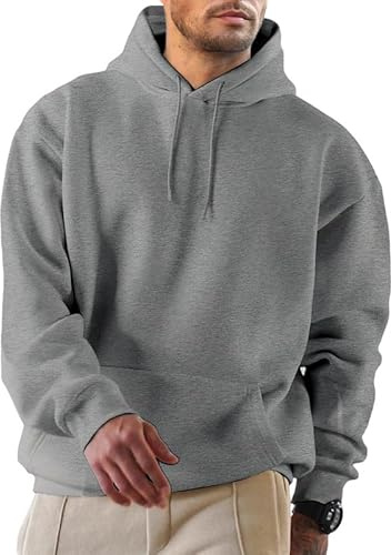 JMIERR Mens Hoodies Oversized Cotton Hooded Sweatshirts Pullover Jumper | Fleece,Hooded,Cotton Oversized,Loose Fit,Long Sleeve,Drawstring,Fall Winter,Warm,Jmierr Mens Tops Hoodies,Mens Clothes
