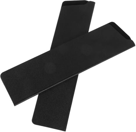 Genérico 2 Piezas Cubierta de hoja impermeable cuchillo guardia conjunto envoltura alimento seguro falda mercader demonio serrado protectores vaina cuchillas el plastico Black