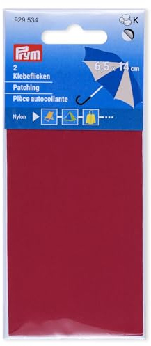 Prym 929534 - Toppe adesive in nylon, 2 pezzi, 6,5 x 14 cm, fucsia