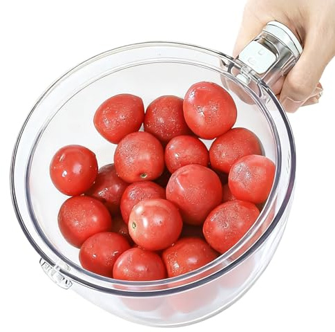 Tazón De Lavabo Con Colador - Multifuncional Giratorio Antideslizante | - Y, Cocina Grifo Limpiar Cocinar Preparar Bayas Fresas Melón Tomates Camping