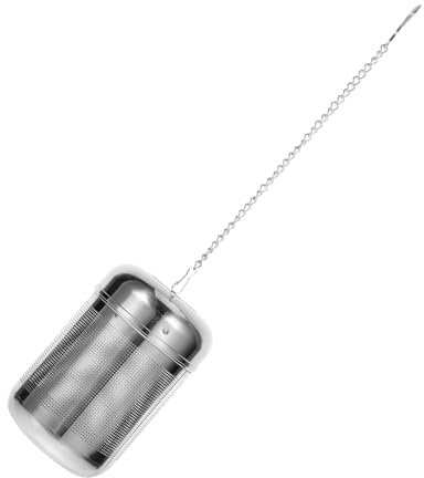 Tofficu Filtro de Té de Acero Inoxidable con Cadena para Cocina y Sopa Colador Infusor Reutilizable para Especias y Té Suelto Resistente y Fácil de Limpiar Uso Doméstico y Profesional