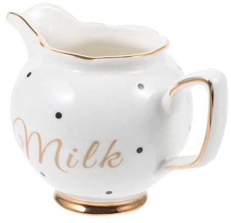 VOSAREA Bricco per Latte in Ceramica Elegante con Decorato Contenitore Latte per Caffè Stile Europeo Raffinato Versatile e Facile da Pulire