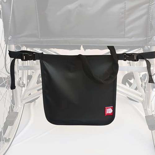 TOATELU Bolsa de orina para silla de ruedas, bolsa multifuncional para silla de ruedas con cubierta de tubo discreta colgante, cubierta para bolsa de orina, soporte para bolsas de drenaje de orina