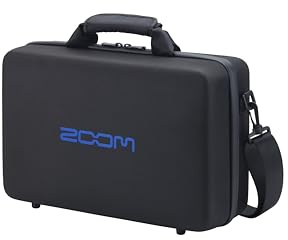 Zoom CBR-16 Tragetasche für R16 / R24 Recorder Interface Controller / V6 Vocal Processor, Robuster Transportschutz für Mobile Audioanwendungen, schwarz mit Blauer Innenseite