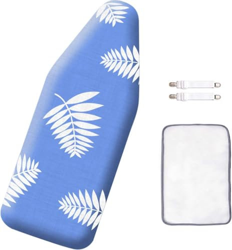 SheeChung Mini copriasse da stiro, 31,75 x 81,28 cm, con copertura in 100% cotone e imbottitura extra spessa, resiste a bruciature e macchie, per piccoli assi da stiro da tavolo (asse non incluso)