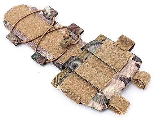 Tactical Helmet Battery Counterweight Pouch Airsoft Helmet Balancing Weight Bag Universal Helmet NVG Battery Accessory Bag (CP)