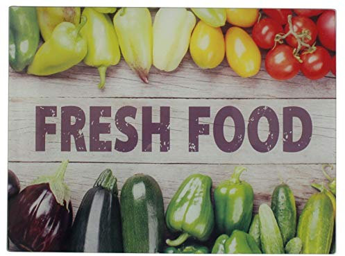 Glass Worktop Protector Chopping Cutting Board Peppers Design Dishwasher Safe