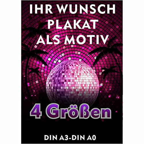 INDIGOS UG - Plakat DIN A3 - DIN A0 - Bilderdruckpapier - personalisierte Geschenke mit Ihrem Foto - Aufdruck - Poster & Kunstdrucke selbst gestalten - für Büro Kinderzimmer Dekoration Schule