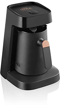 Arzum Okka Jet Automatic Turkish Coffee Maker, 5 cups, Black/Copper (OK0017-UL), 400 watts