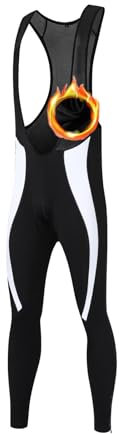 UGLY FROG Winter Thermo Herren-Fahrradhose, Gepolstert, Atmungsaktiv, Lange Strumpfhose für Latzhosen, Kompressions-Fahrrad-Reitleggings XL für Außentemperatur 5-15°C